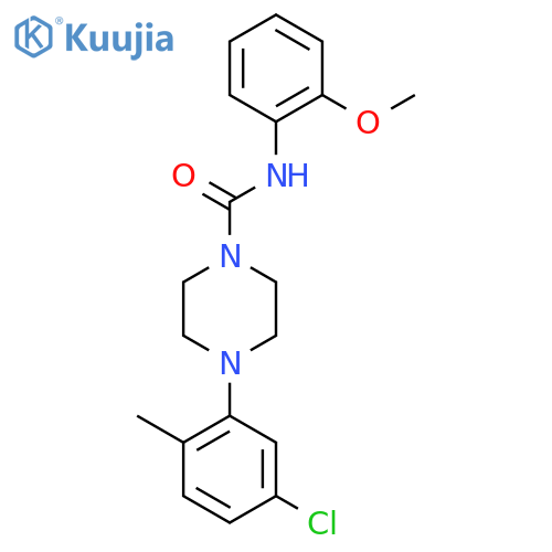 (4-(5-Chloro-2-methylphenyl)piperazinyl)-N-(2-methoxyphenyl)formamide structure