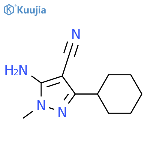 5-Amino-3-cyclohexyl-1-methyl-1H-pyrazole-4-carbonitrile structure