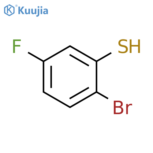 2-bromo-5-fluorobenzene-1-thiol structure