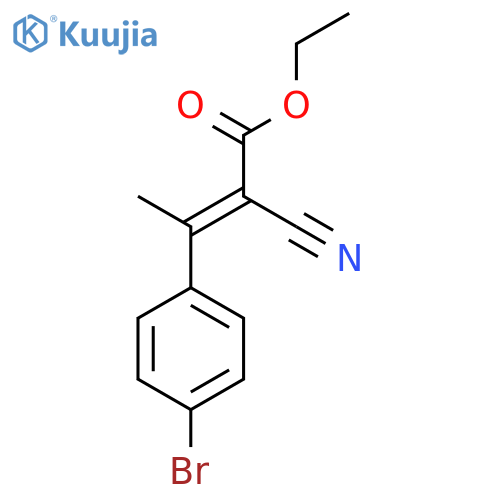 Ethyl 3-(4-bromophenyl)-2-cyanobut-2-enoate structure
