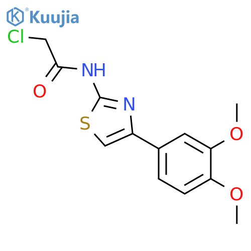 2-chloro-N-4-(3,4-dimethoxyphenyl)-1,3-thiazol-2-ylacetamide structure