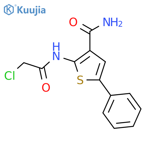 2-(2-Chloroacetamido)-5-phenylthiophene-3-carboxamide structure