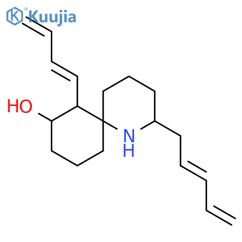 (2S,7S)-7-[(1E)-buta-1,3-dien-1-yl]-2-[(2E)-penta-2,4-dien-1-yl]-1-azaspiro[5.5]undecan-8-ol structure