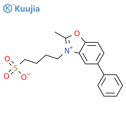 Benzoxazolium,2-methyl-5-phenyl-3-(4-sulfobutyl)-, inner salt structure