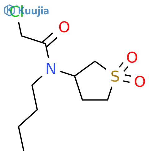 N-butyl-2-chloro-N-(1,1-dioxo-1λ?-thiolan-3-yl)acetamide structure