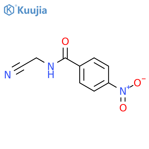 N-(cyanomethyl)-4-nitrobenzamide structure