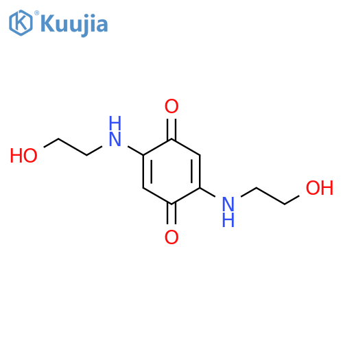 2,5-Bis(2-hydroxyethyl)aminobenzo-1,4-quinone structure