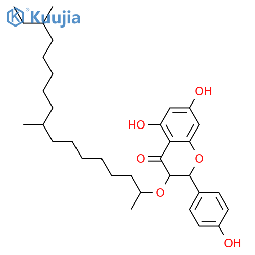 3,4',5,7-Tetrahydroxyflavanone; (2ξ,3ξ)-form, 3-(1ξ,8ξ,14ξ-Trimethylhexadecyl) ether structure