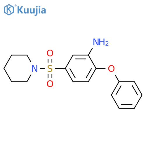 2-Phenoxy-5-(piperidine-1-sulfonyl)-phenylamine structure