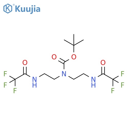 TERT-BUTYL BIS(2-(2,2,2-TRIFLUOROACETAMIDO)ETHYL)CARBAMATE structure
