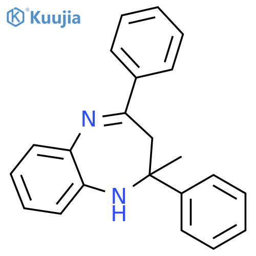 1H-1,5-Benzodiazepine, 2,3-dihydro-2-methyl-2,4-diphenyl- structure