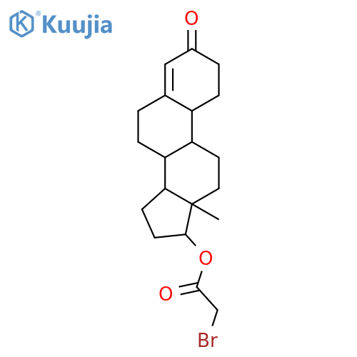 17 beta-bromoacetoxy-19-nortestosterone structure