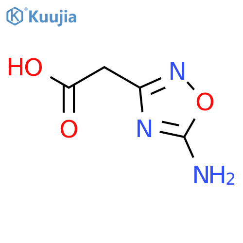 1,2,4-Oxadiazole-3-acetic acid, 5-amino- structure
