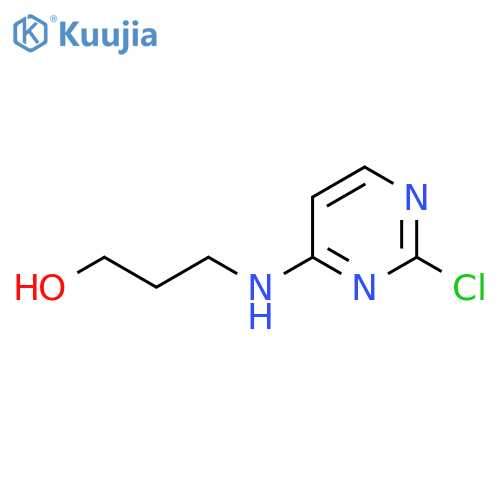 3-[(2-Chloropyrimidin-4-yl)amino]propan-1-ol structure