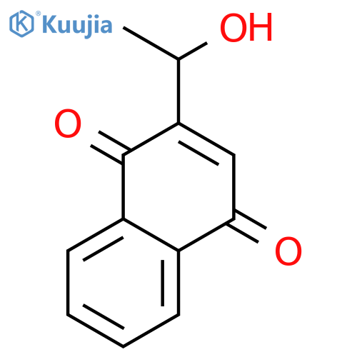 1,4-Naphthalenedione, 2-(1-hydroxyethyl)- structure
