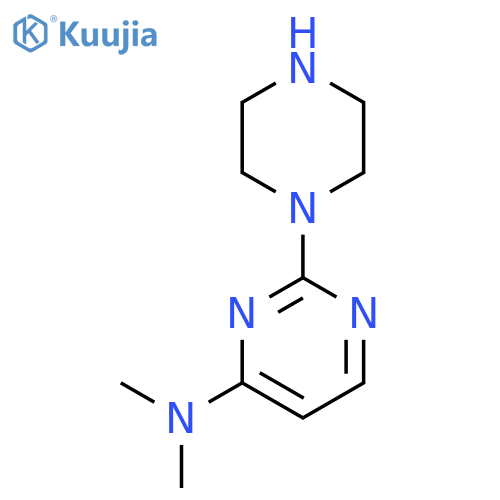 N,N-dimethyl-2-(piperazin-1-yl)pyrimidin-4-amine structure