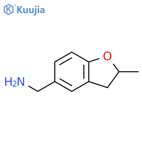 1-(2-methyl-2,3-dihydro-1-benzofuran-5-yl)methanamine structure