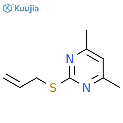 4,6-dimethyl-2-(prop-2-en-1-ylsulfanyl)pyrimidine structure