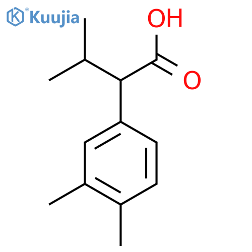 2-(3,4-Dimethylphenyl)-3-methylbutanoic acid structure