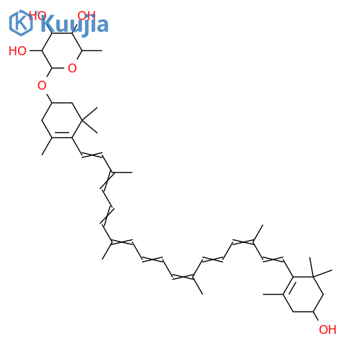 Zeaxanthin; (3R,3'R, all-E)-form, 3-O-α-L-Rhamnopyanoside structure
