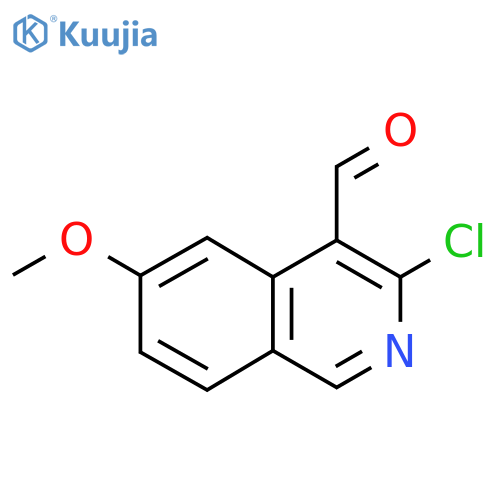 3-Chloro-6-methoxyisoquinoline-4-carbaldehyde structure