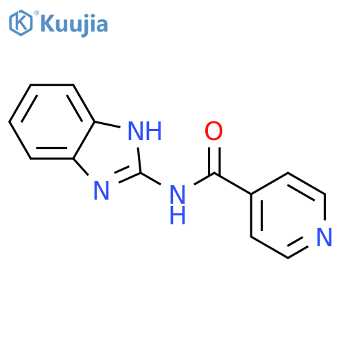 N-(1H-1,3-benzodiazol-2-yl)pyridine-4-carboxamide structure