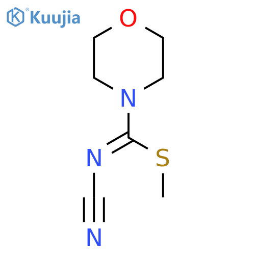 methyl (4Z)-N-cyanomorpholine-4-carboximidothioate structure