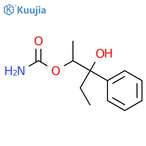 2,3-Pentanediol,3-phenyl-, 2-carbamate structure