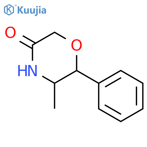 5-methyl-6-phenylmorpholin-3-one structure