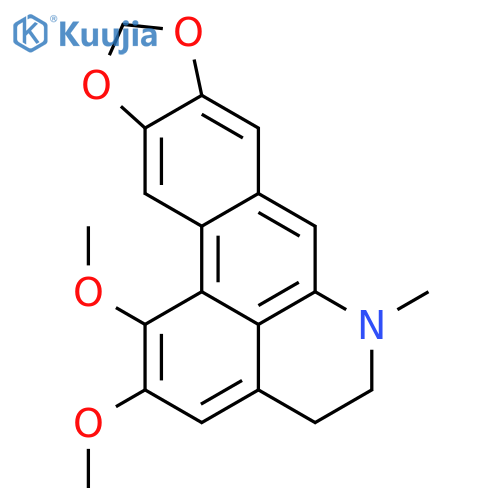 4H-Benzo[de][1,3]dioxolo[4,5]benzo[1,2-g]quinoline,5,6-dihydro-1,2-dimethoxy-6-methyl- structure