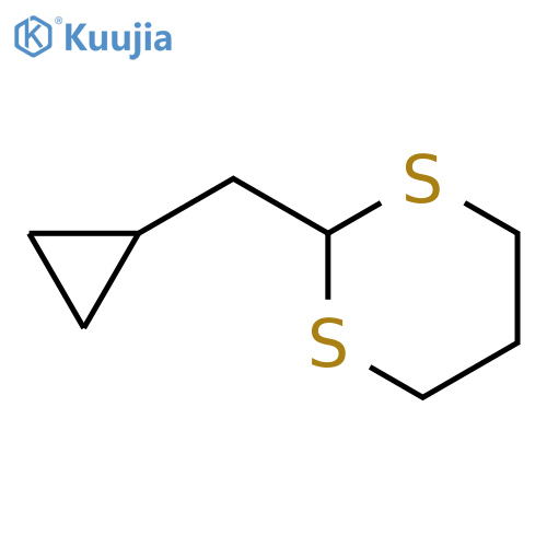 1,3-Dithiane, 2-(cyclopropylmethyl)- structure
