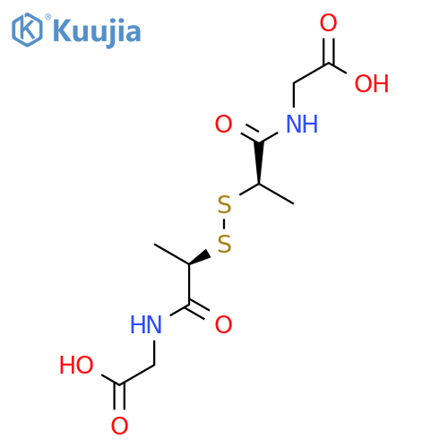 Glycine, N,N'-[dithiobis[(2R)-2-methyl-1-oxo-2,1-ethanediyl]]bis- structure