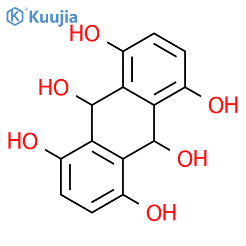 1,4,5,8,9,10-Anthracenehexol,9,10-dihydro- structure