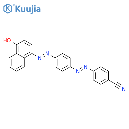 4-[(E)-{4-[2-(4-Oxonaphthalen-1(4H)-ylidene)hydrazinyl]phenyl}diazenyl]benzonitrile structure