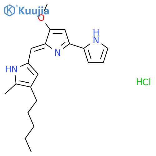Prodigiosin hydrochloride structure