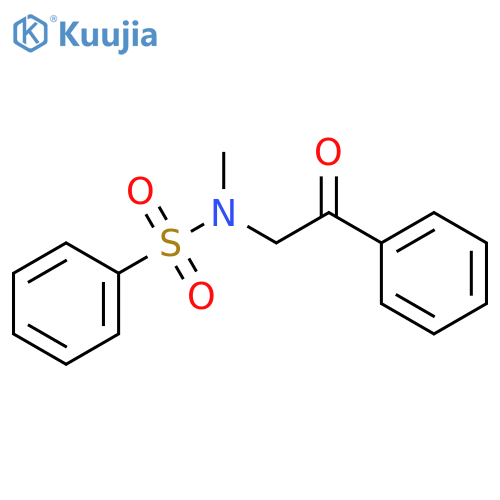 Benzenesulfonamide, N-methyl-N-(2-oxo-2-phenylethyl)- structure