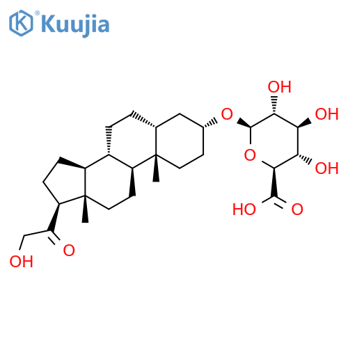 Tetrahydro 3a-11-Deoxycorticosterone 3-(b-D-Glucuronide) structure