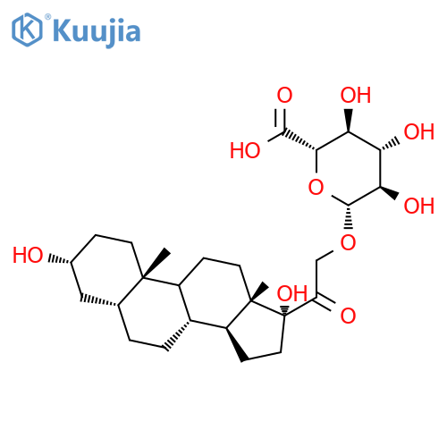 Tetrahydro-11-deoxy Cortisol 21-O-β-D-Glucuronide structure