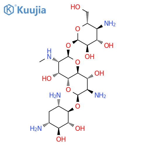 D-Streptamine,O-4-amino-4-deoxy-a-D-glucopyranosyl-(1®8)-O-(8R)-2-amino-2,7-dideoxy-7-(methylamino)-D-erythro-a-D-gluco-octodialdo-1,5:8,4-dipyranosyl-(1®4)-2-deoxy- (9CI) structure