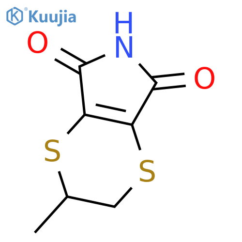 5H-1,4-Dithiino[2,3-c]pyrrole-5,7(6H)-dione, 2,3-dihydro-2-methyl- structure