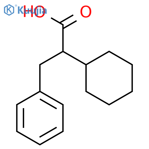 2-cyclohexyl-3-phenylpropanoic acid structure