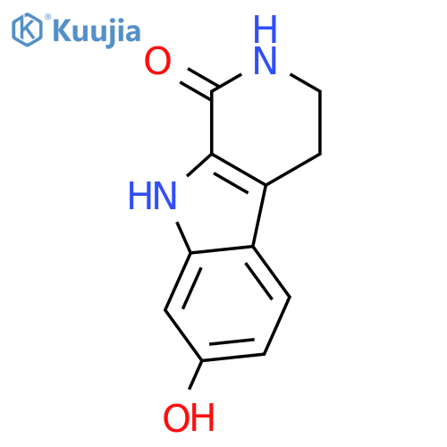 2,3,4,9-tetrahydro-7-hydroxy-1H-Pyrido[3,4-b]indol-1-one structure