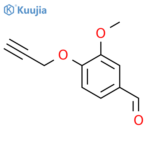 3-methoxy-4-(prop-2-yn-1-yloxy)benzaldehyde structure