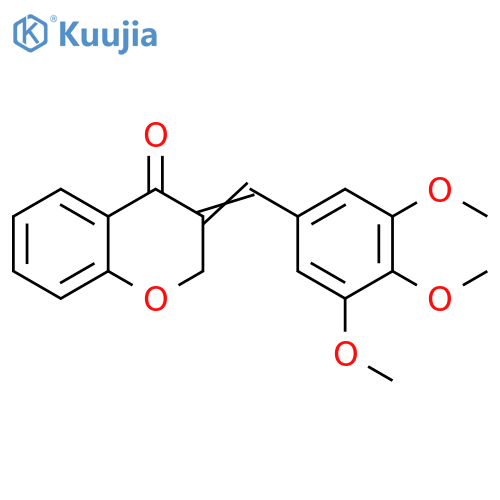4H-1-Benzopyran-4-one,2,3-dihydro-3-[(3,4,5-trimethoxyphenyl)methylene]- structure