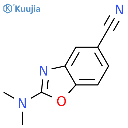 2-(dimethylamino)-1,3-benzoxazole-5-carbonitrile structure