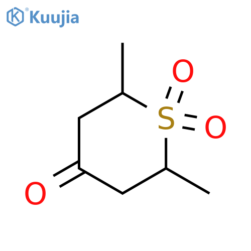 2,6-dimethyl-1,1-dioxo-thian-4-one structure