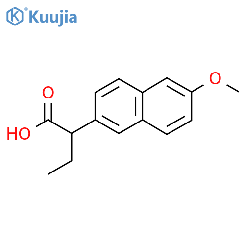 2-(6-methoxynaphthalen-2-yl)butanoic acid structure