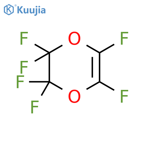 1,4-Dioxin, 2,2,3,3,5,6-hexafluoro-2,3-dihydro- structure