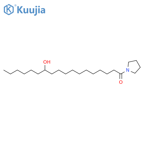 12-Hydroxy-1-(1-pyrrolidinyl)-1-octadecanone structure