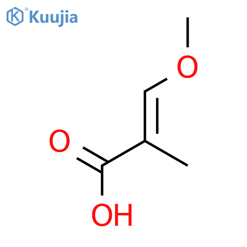(e)-3-methoxy-2-methylprop-2-enoic Acid structure